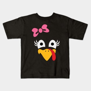 Thanksgiving Turkey Face Kids T-Shirt